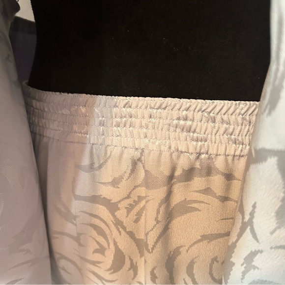 Vintage Francesca of Damon for Starington Silk Skirt Set Hong Kong Blue 90s - Picture 12 of 15